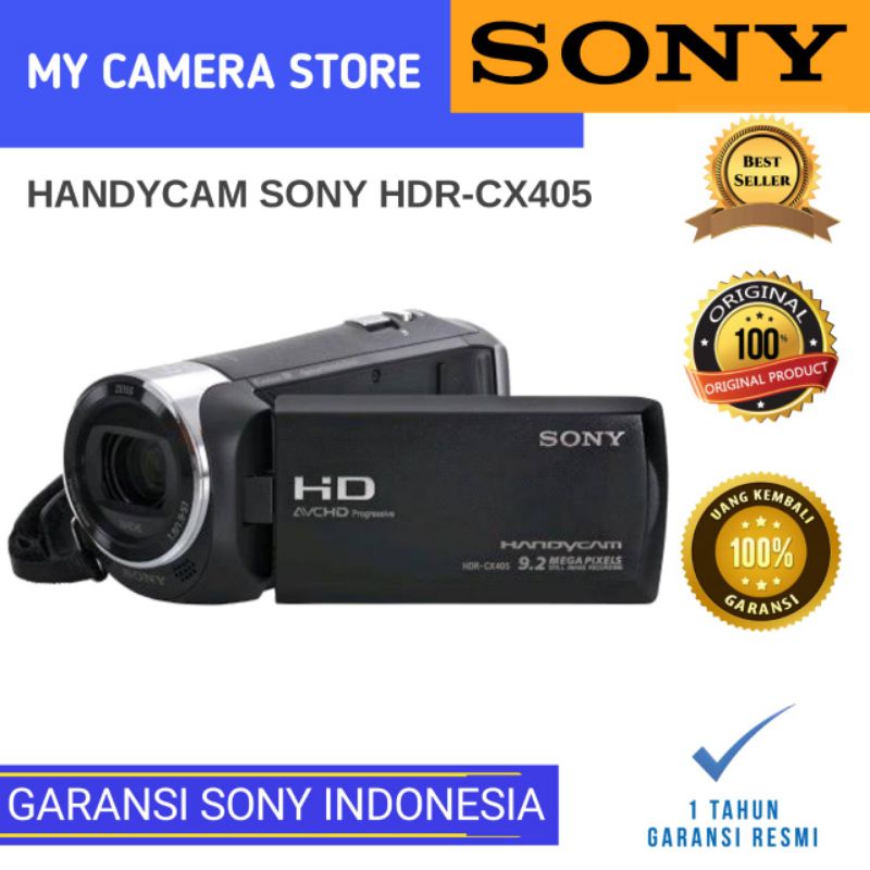 Handycam Sony HDR-CX405 Camcorder Sony Original - Garansi Resmi Sony