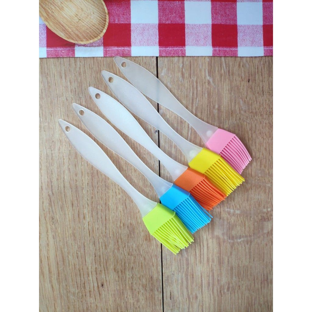 KUAS MINYAK SILIKON Food Grade / Kuas BBQ Sikat Cream Kue Cake Roti / Silicone Brush