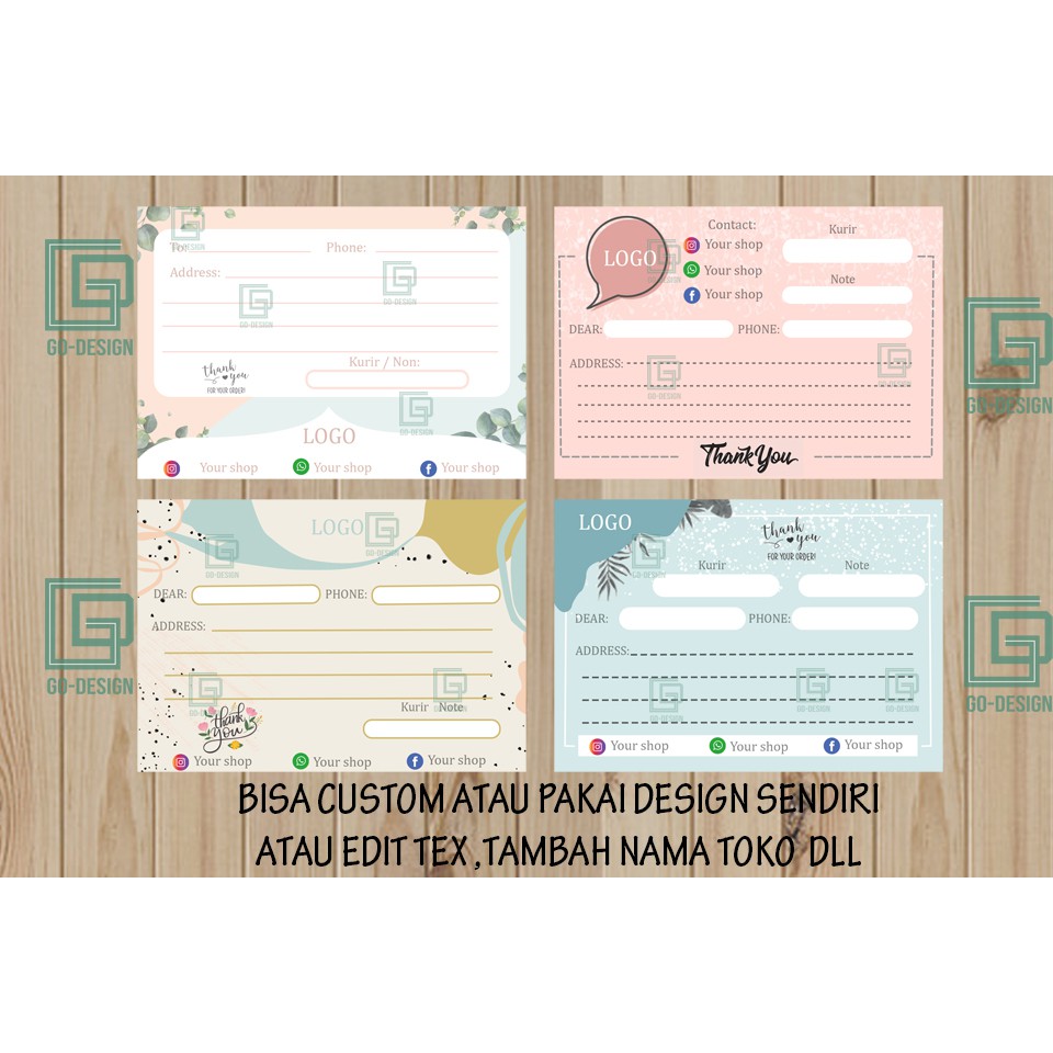 

Sticker stiker alamat address olshop pengiriman fragile custom lucu