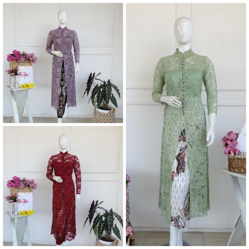 ATASAN KEBAYA PAYET PESTA IBU BESAN FULL BRUKAT FULL PAYET