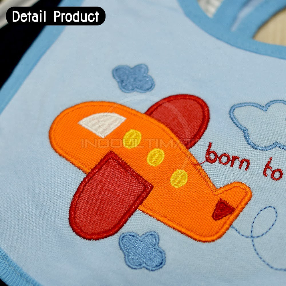 Slaber Kain Bayi BABY LEON Slabber Bayi Baby Bib Sleber Slaber Makan Bayi Celemek Makan BY-71-ST