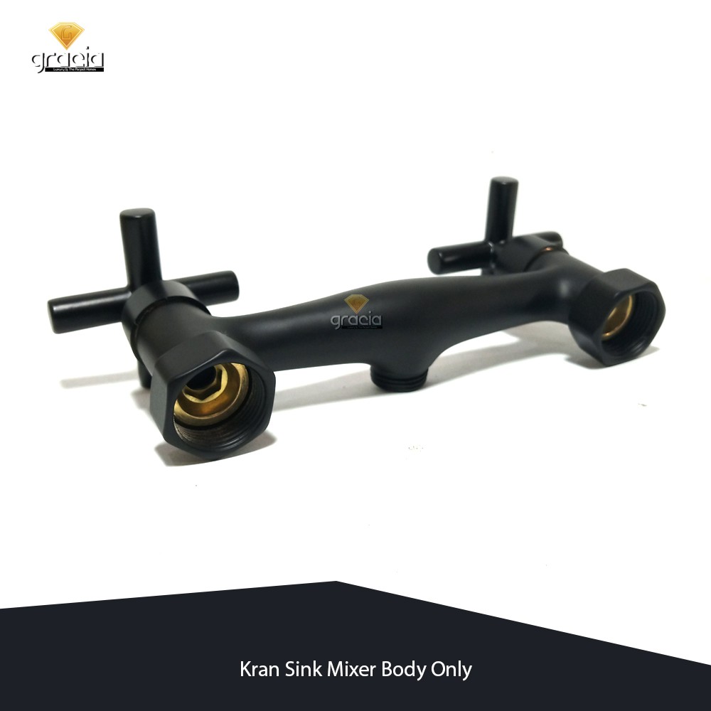 Body Only Kran Sink Mixer Panas Dingin Kuningan SERIE BLACK / Kran shower / Kran Bathub / Kran wastafel