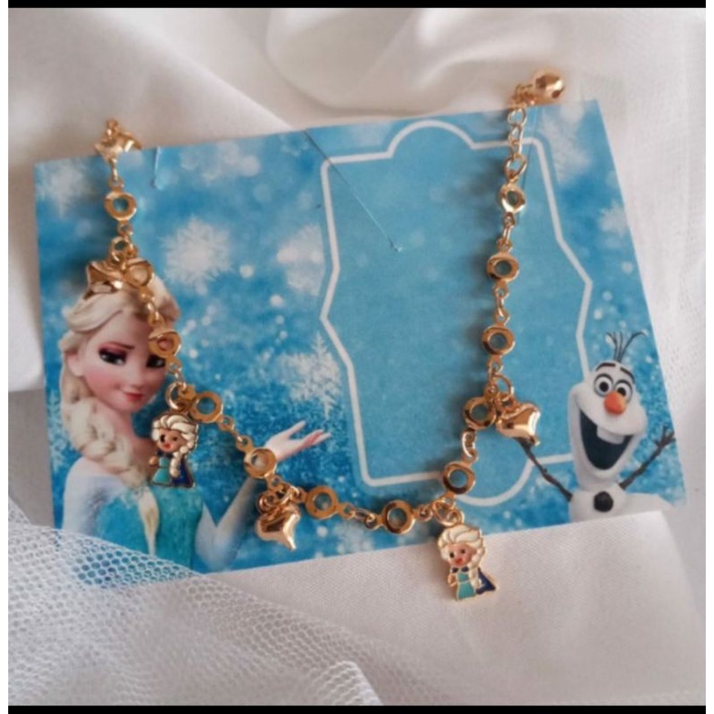 set perhiasan anak gelang frozen/anting frozen