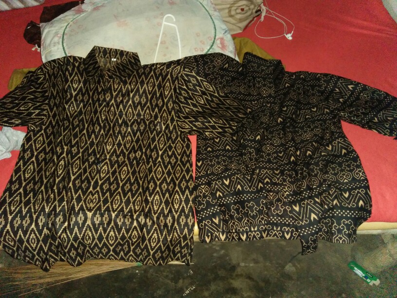 Atasan Batik Pria Lengan Panjang Kenongo Hem Padi Pekalongan M L Xl