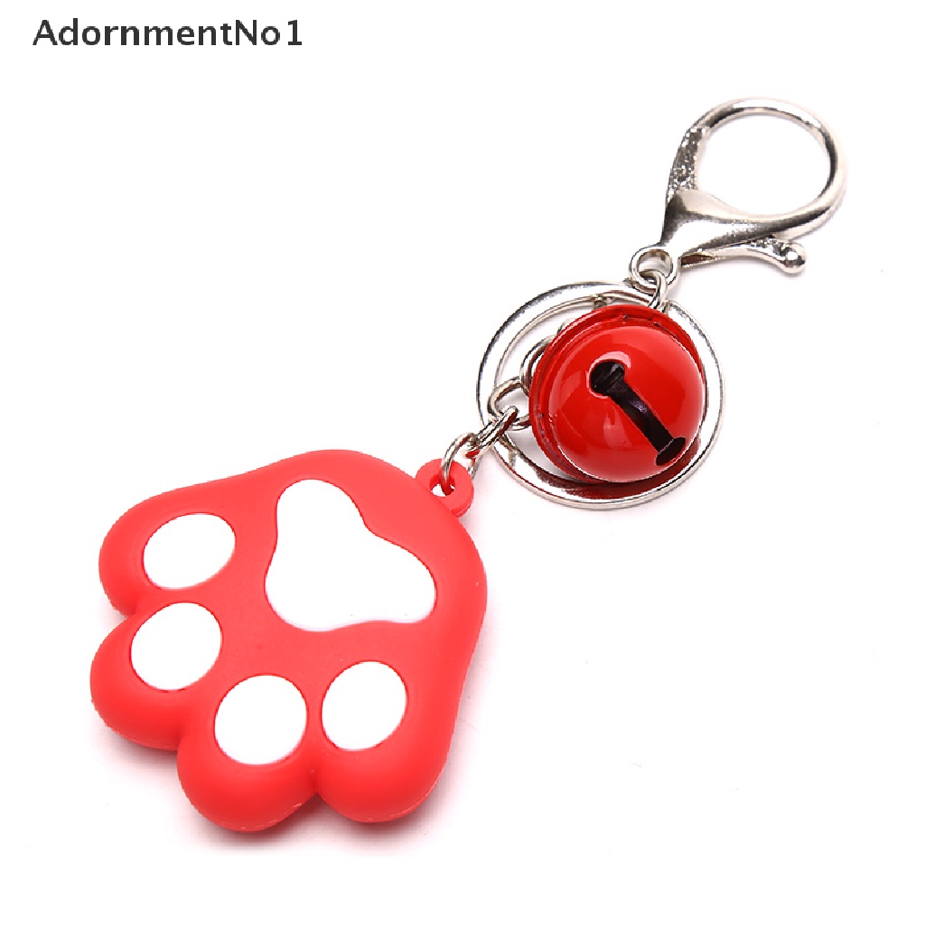 (AdornmentNo1) Gantungan Kunci Bentuk Telapak Kaki Anjing / Kucing 3D Bahan Silikon