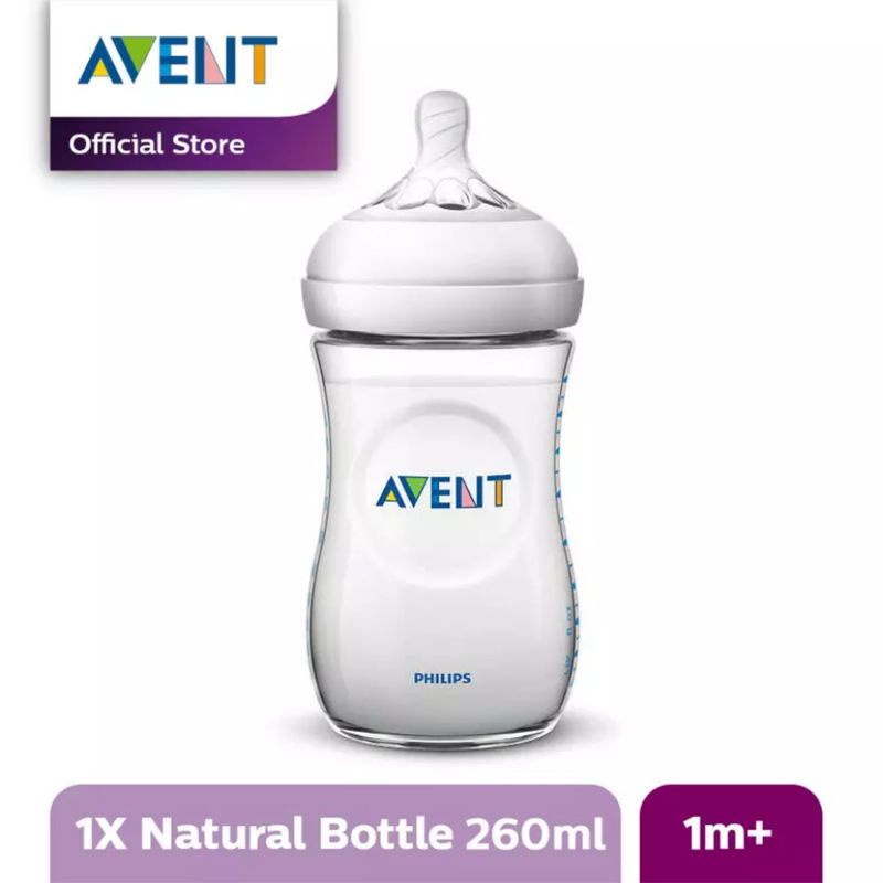 AVENT Botol Susu Natural 260 ml Single (isi 1 pcs)