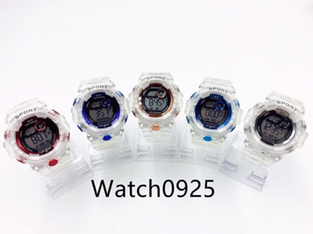 Jam Tangan Pria Transparan Jam Tangan Dualtime Jam Tangan Sport Fashion