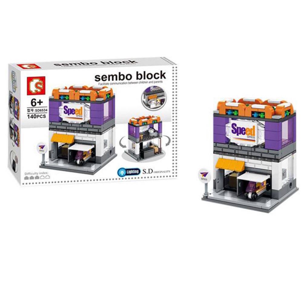 Sembo Block Speed - Mainan Edukasi Puzzle Balok Brick 140 pcs (Medium)