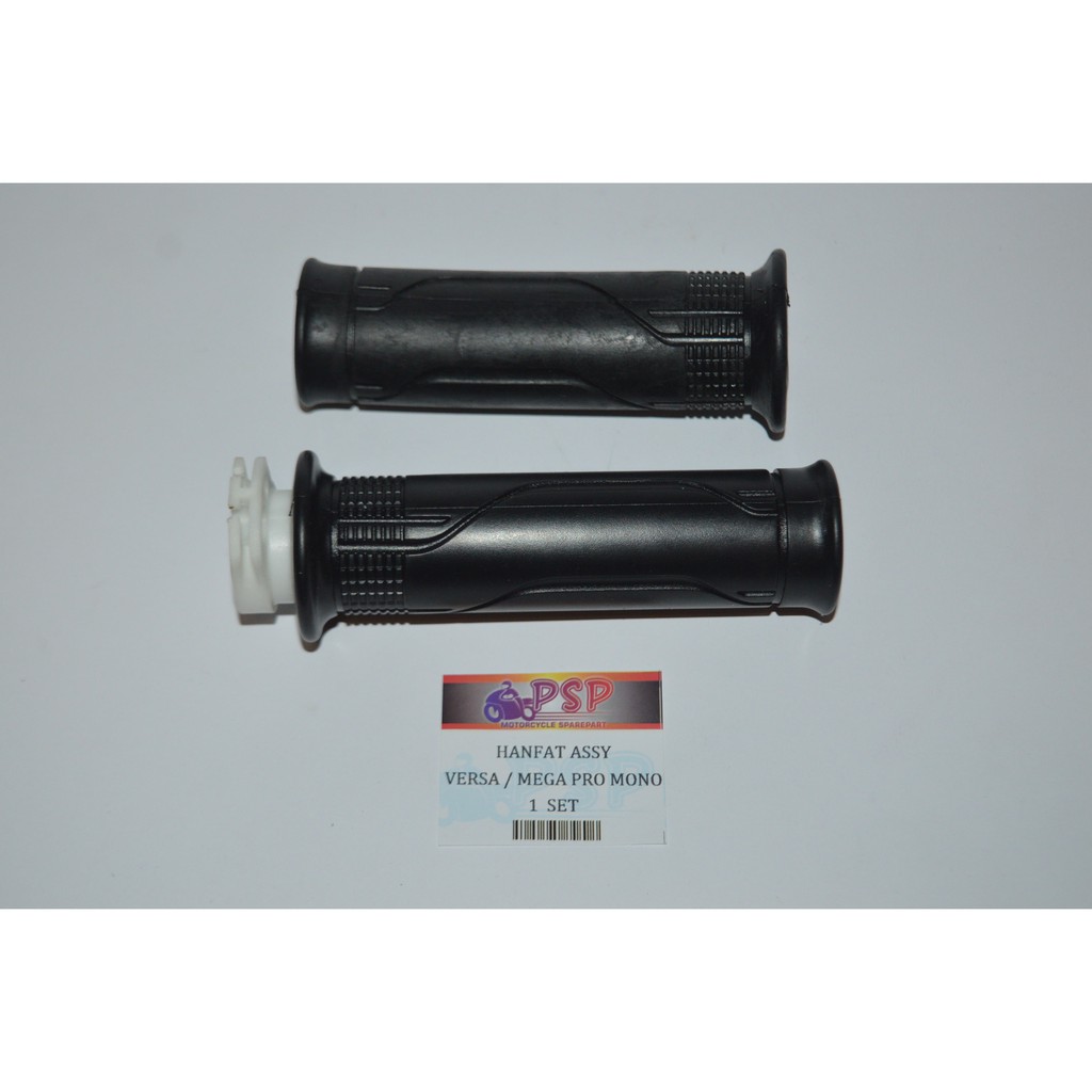 HANDFAT ASSY MEGA PRO MONO / VERZA - Hanfat Handgrip Karet Gas + Pipa HONDA MEGA PRO MONO SHOCK