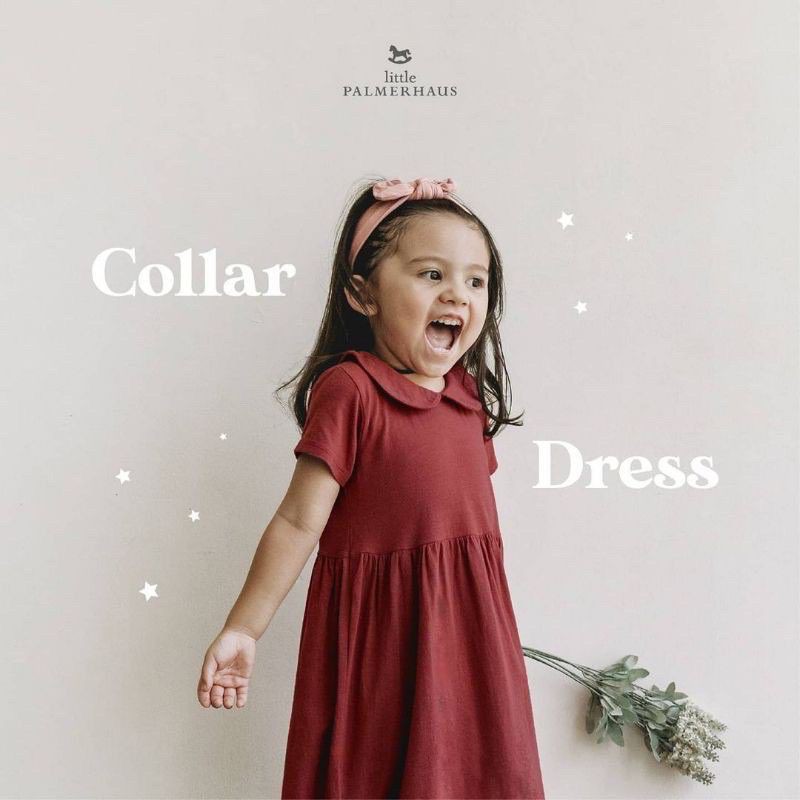 LITTLE PALMERHAUS DRESS anak perempuan Dress anak dress bayi  dress COLLAR 0-4 Tahun