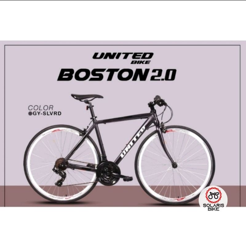 Sepeda Roadbike UNITED BOSTON 1.0 2.0 Balap 700c