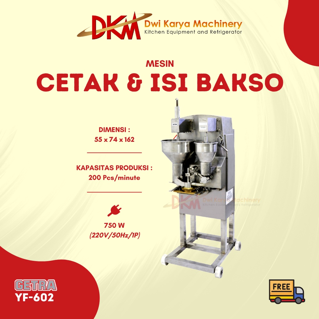 GETRA Mesin Cetak Bakso Isi YF-602