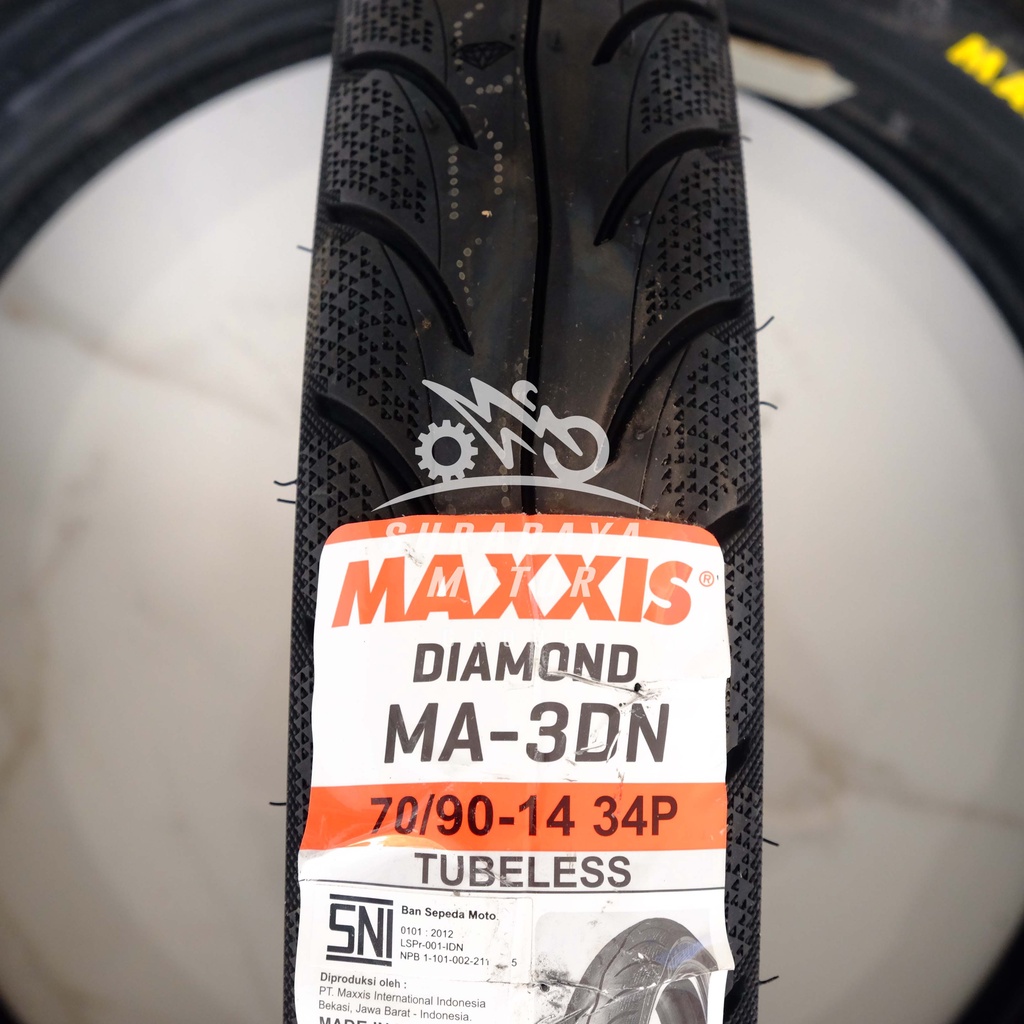 Ban Tubeless Maxxis 70/90-14 Diamond MA3DN MA 3DN Matic Beat Scoopy Vario Semi Soft Compound Mio X Ride Standar Asli ORIGINAL Ori