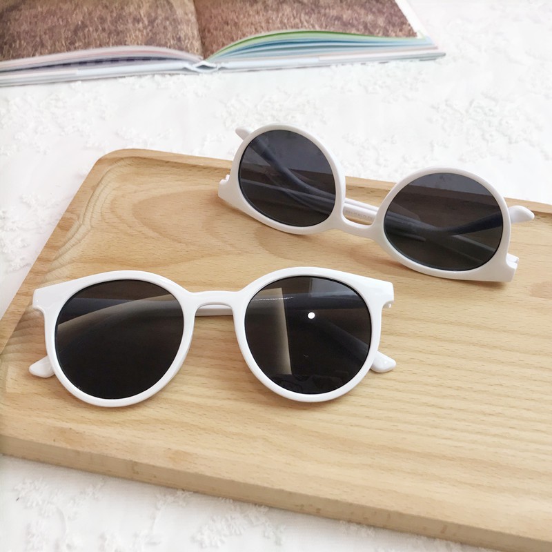 (27AN.ID) kacamata Hitam korean fashion unisex  KM36 retro bingkai putaran kacamata pria dan wanita-6