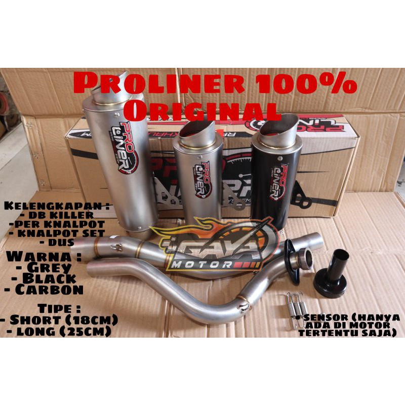 KNALPOT PRO LINER PROLINER TR1 TR 1 R SHORT LONG VIXION / ADVANCE FU 150 OLD JUPITER MX JUPITER MX K