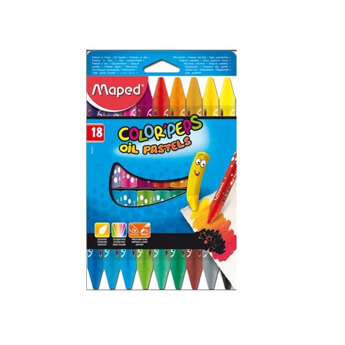 

Maped Crayon Oil Pastel X18 - Cardboard