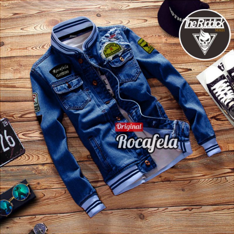 Jaket Pria Jaket Jeans Pria Original ROCAFELA  V X URBAND