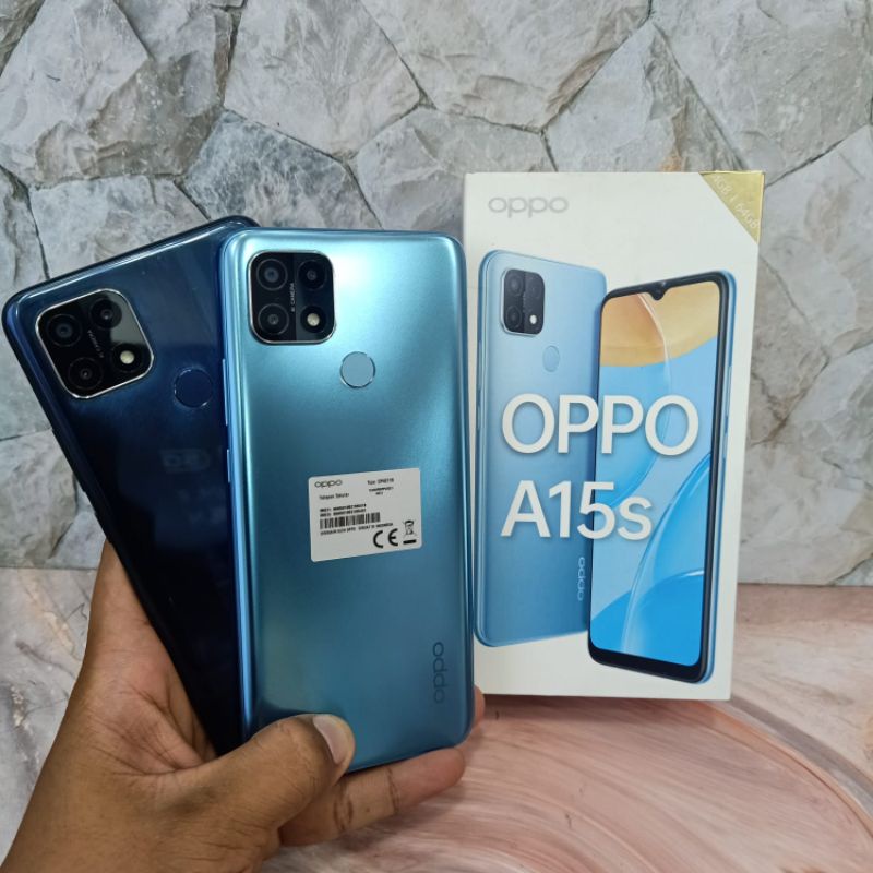 Handphone oppo a15s ~ a15s // 4/64~3/32 Gb Fullset Garansi Resmi Oppo Indonesia