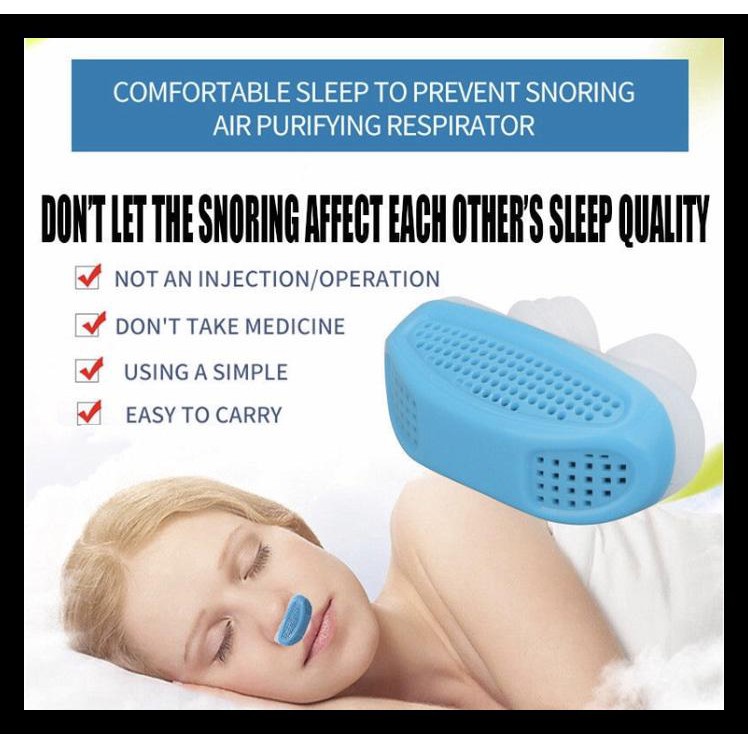 Alat dengkur anti snore for sleep (sleep apnea) bahan silikon