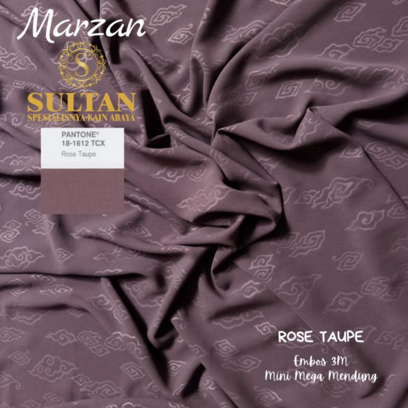 50CM EMBOS MINI MEGA MENDUNG MARZAN ROSE TAUPE KAIN SULTAN