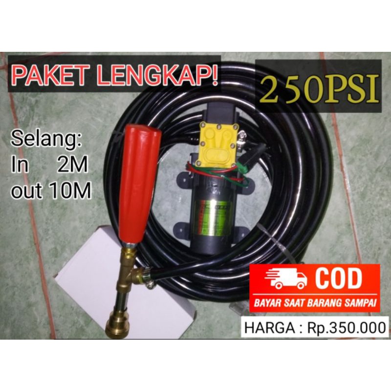 Paket Lengkap Alat Cuci Mobil/Motor/AC 250PSI