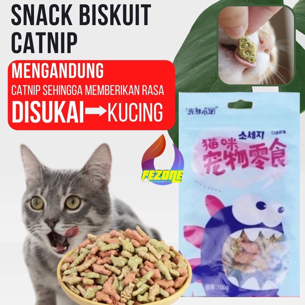 Snack Biskuit Catnip Dengan Aneka Rasa Khusus Buat Kucing FEZONE