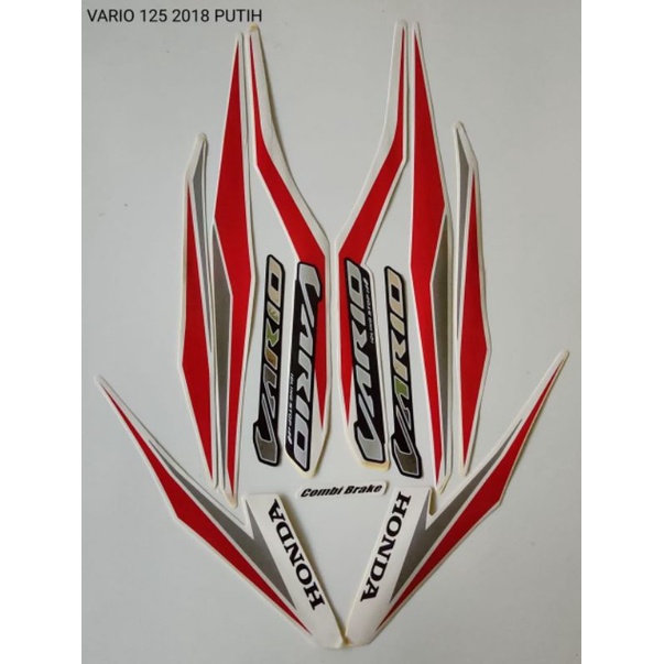 STIKER STRIPING VARIO 125 2018 PUTIH