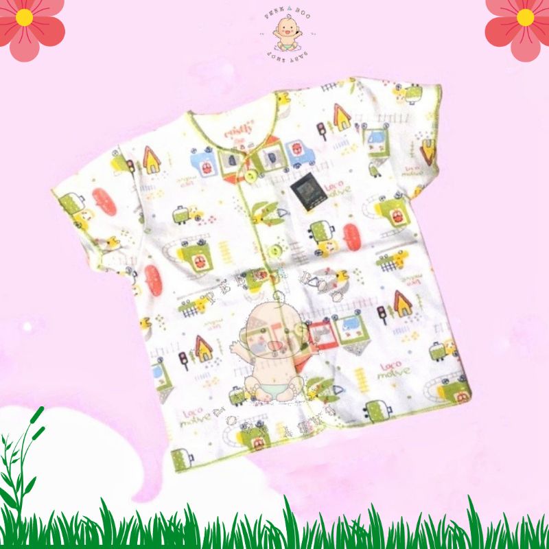 baju bayi lengan depan kancing depan ukuran M merk tatami, celmet, tokusen, babylon fully