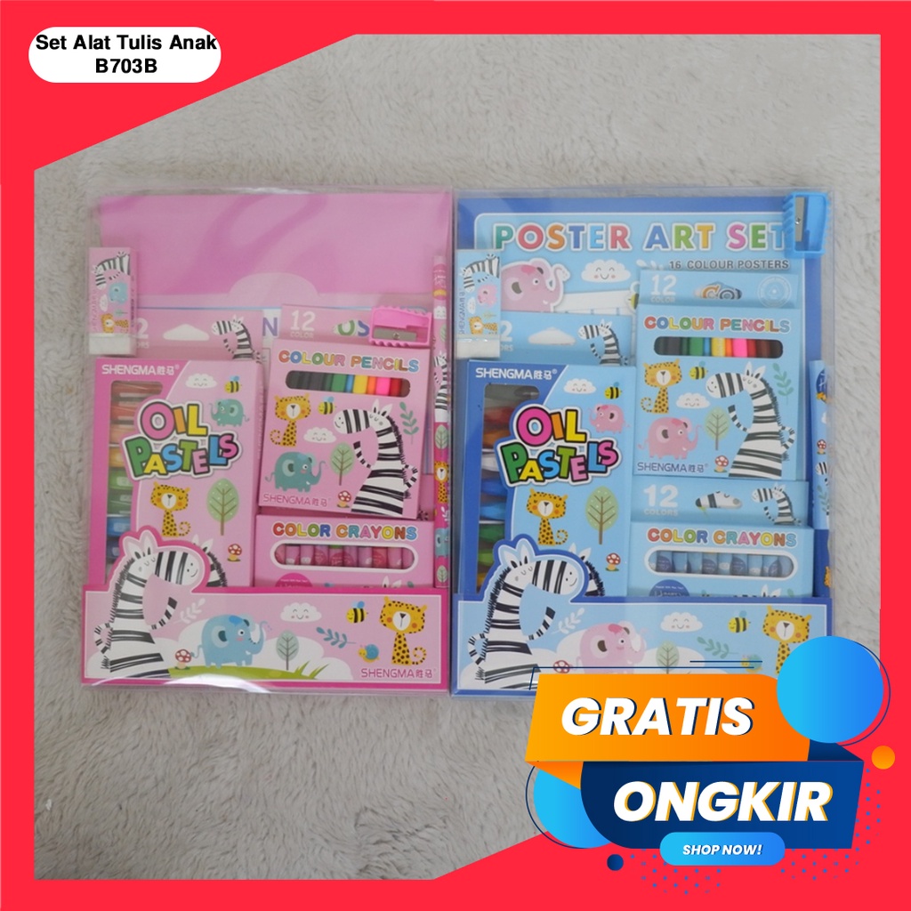 365 STATIONERY SET #41173 Buku &amp; Alat Tulis Anak / Karakter Fancy Gambar Lucu