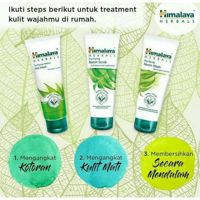 ✿ELYSABETHME✿ ᕼIᗰᗩᒪᗩYᗩ BUY 1 GET 1 himalaya neem face scrub scrubbing wajah angkat sel kulit mati untuk mengobati jerawat