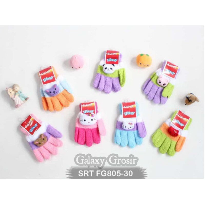 [12pcs] Sarung tangan bulu handuk boneka cewek dewasa harga grosir