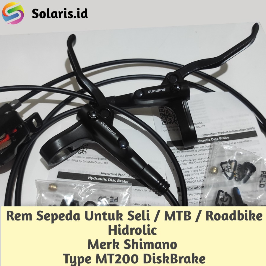 Rem Sepeda hidrolic Shimano MT200 DiscBrake for Seli MTB Roadbike