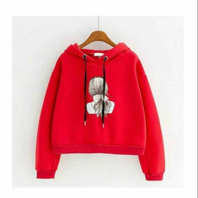 BAJU CROOP WARNA MERAH
