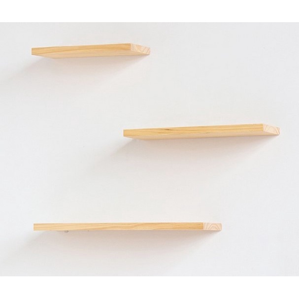 1 pcs Rak Dinding Minimalis natural Ambalan Rak Dekorasi Kamar Rumah Kayu Hiasan
