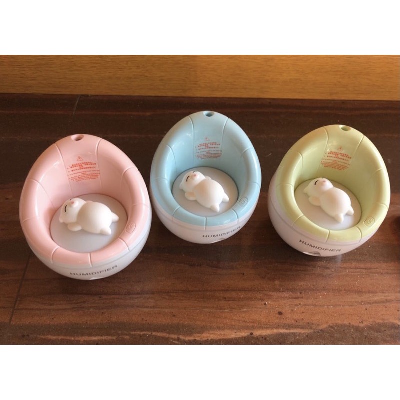 Humidifier dengan Kipas & Night Lamp, dengan squishy di tengah