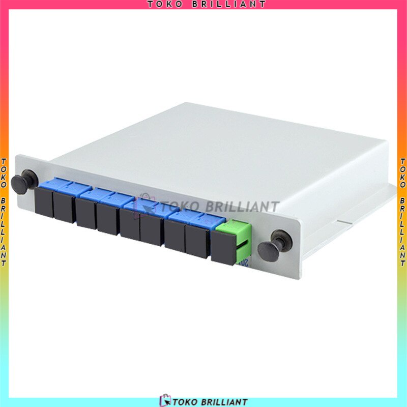 [Bisa COD] Passive Splitter PLC BOX spliter FO 1:8 SC UPC Fiber Optik Pasif Spliter FO FTTH SC UPC