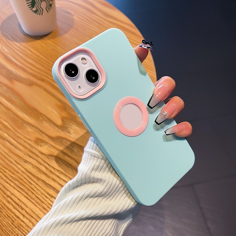 Case Pelindung Penuh Bahan Silikon TPU PC Warna-Warni Untuk IPhone 13 12 11 Pro X Xr Xs Max 7 8 Plus