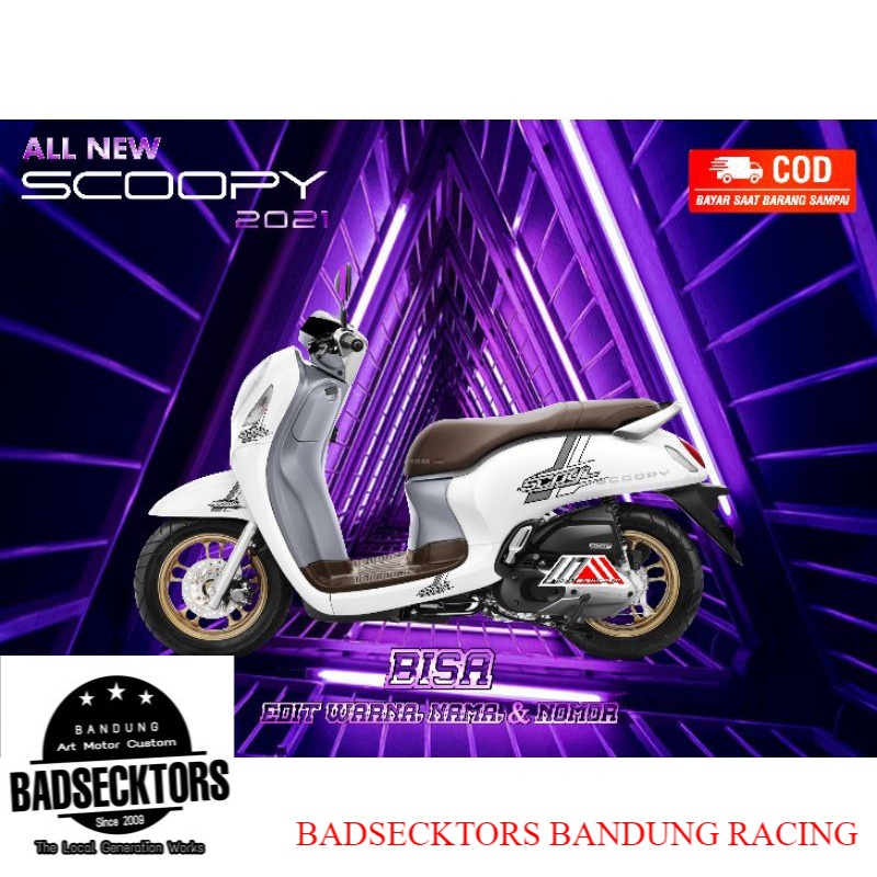 Decal New Scoopy 2021 motif Thailook grafis Variasi Sticker keren