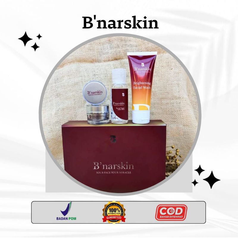 BNARSKIN / PAKET WAJAH BNARSKIN / ORIGINAL / BPOM / KRIM PENCERAH WAJAH
