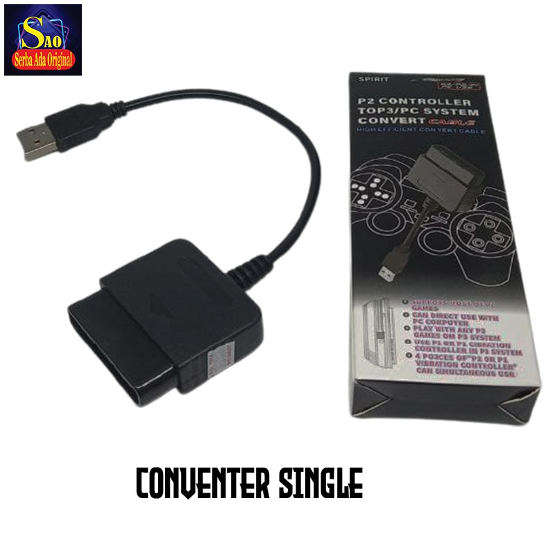 CONVERTER 4IN1 sambungan stik PS2 For PC/PS3