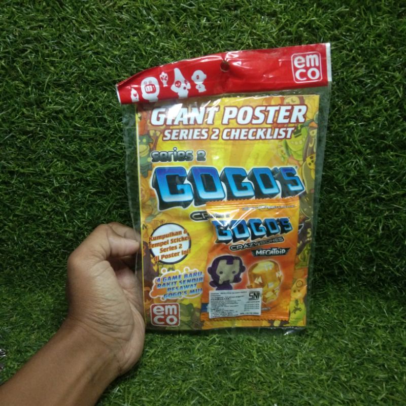 mainan giant poster gogos gogo's crazy bones megatrip series 2 emco