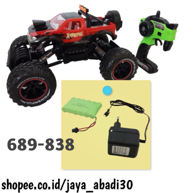 MAINAN MOBIL RC REMOTE CONTROL JEEP OFF ROAD ROCK CRAWLER 689-838