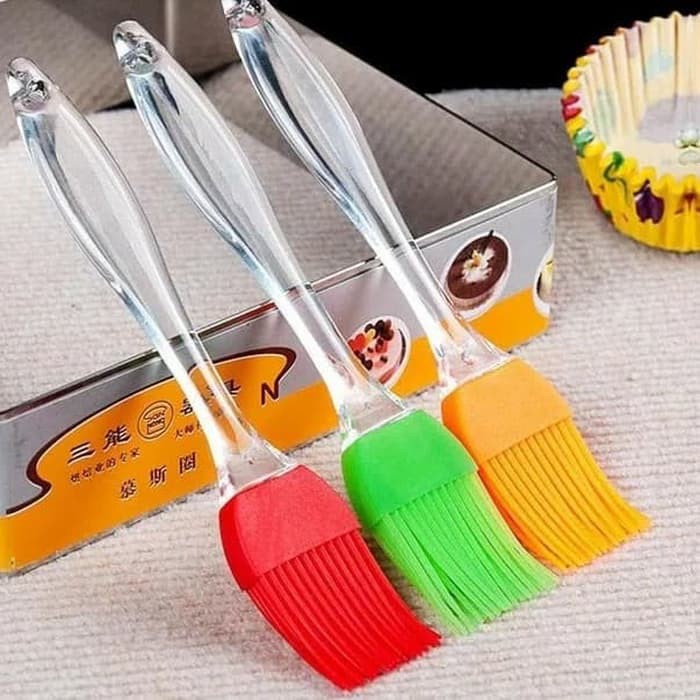 *COD*Kuas Silikkon Roti Cake Mentega / Food Brush - Silicone Cake