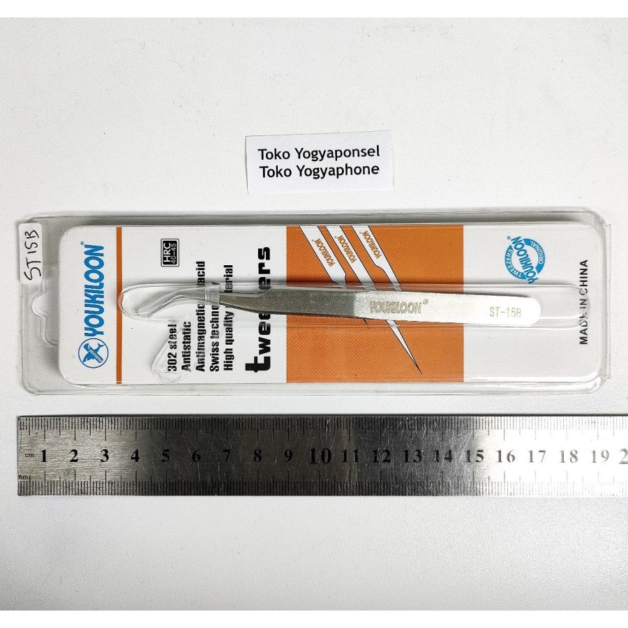 Tweezers pinset ST-15 B bengkok kualitas istimewa original