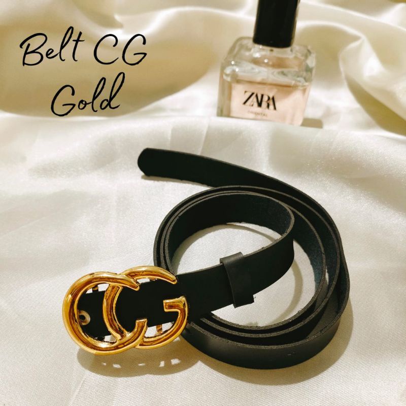 ikat pinggang CG wanita 2warna hitam putih