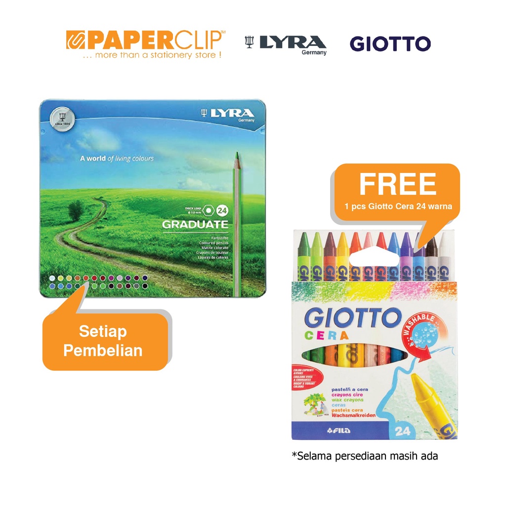 

PENSIL WARNA LYRA SET 2871240 24C METAL
