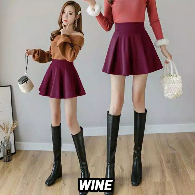 Rok Mini Flare Skirt Korea Ice Cream Full Colour