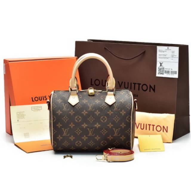 Tas LV Speedy 25 Bandouliere Canvas Monogram