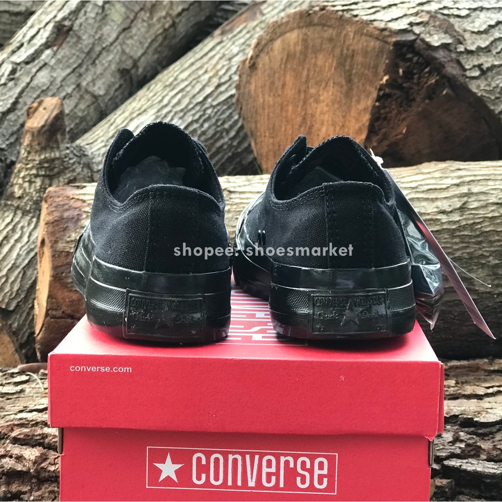 SEPATU CONVERSE 70S LOW FULL BLACK ALL STAR CHUCK TAYLOR OBRAL MURAH