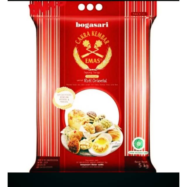 

TEPUNG CAKRA KEMBAR EMAS BOGASARI UNTUK ROTI ORIENTAL 5 KG